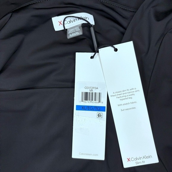 CALVIN KLEIN Women's Square-Neck Black Long Sleeved Bodysuit NWT - Picture 2 of 4